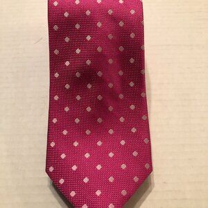roundtree & Yorke men's new pink silk tie  3 1/4" X 59"